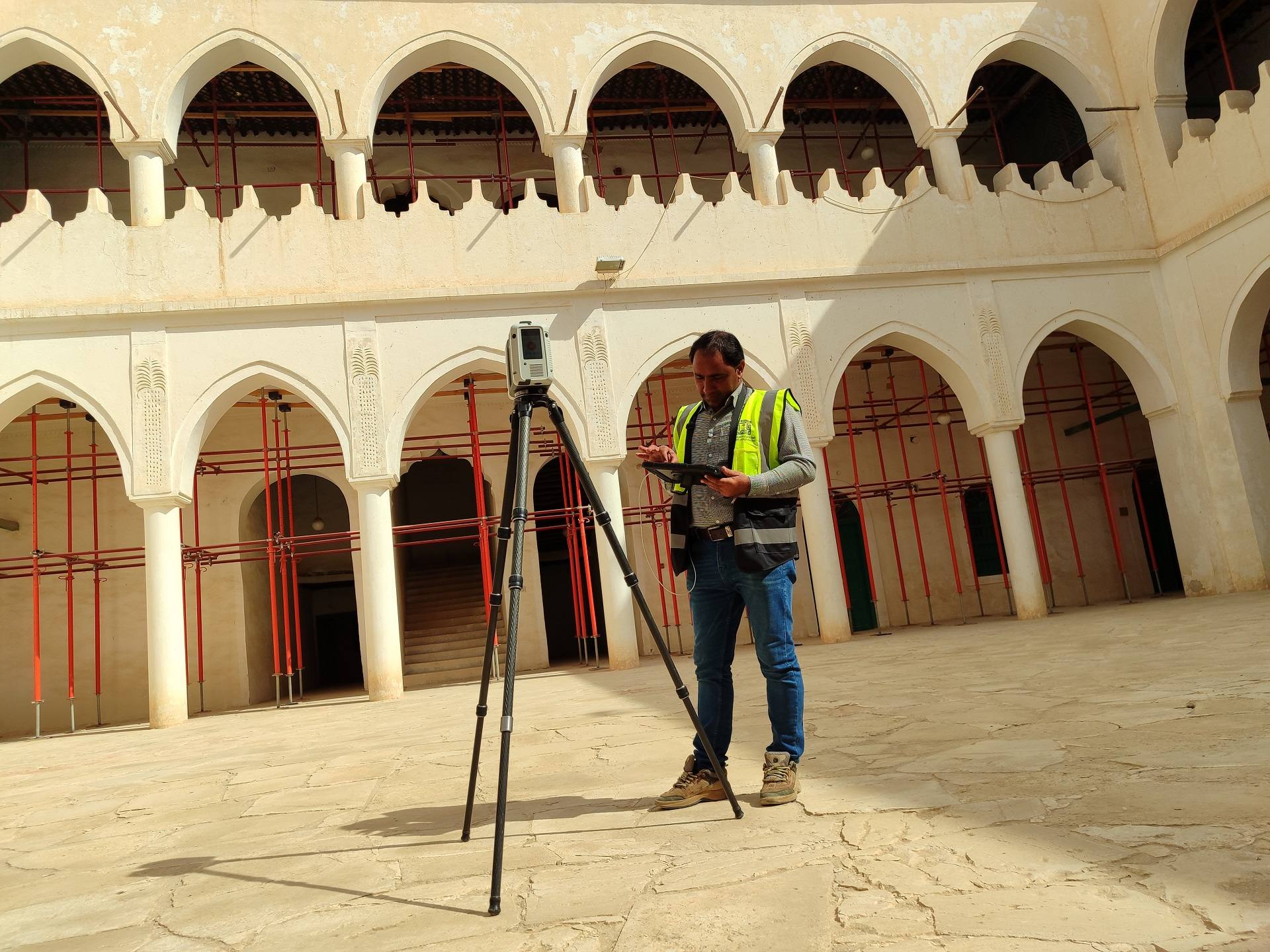 Leica RTC360 3D laser scanner on site