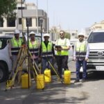 Abnia survey team with the Trimble R12i GNSS receiver